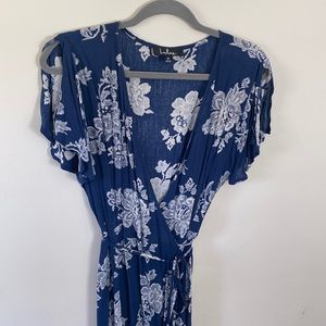Lulus maxi wrap dress